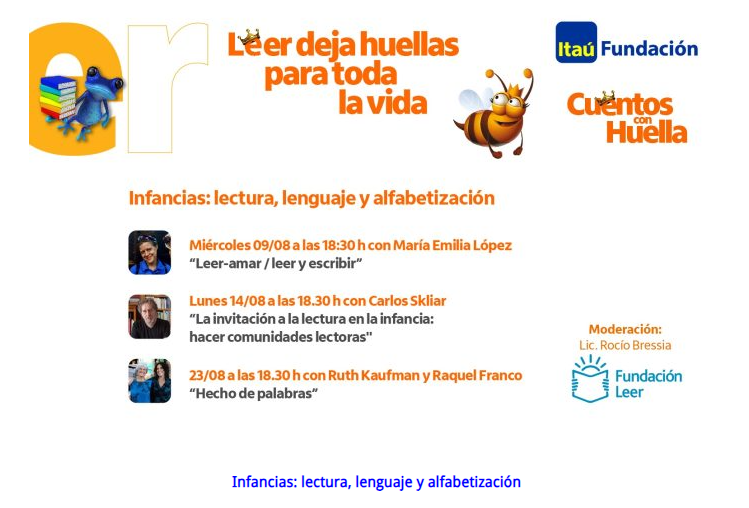 Ciclo de Charlas Itaú: Infancias: lectura, lenguaje y alfabetización