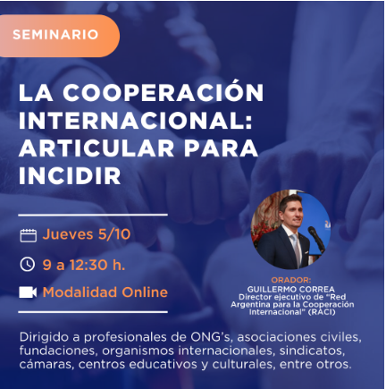Seminario: La Cooperación Internacional, articular para incidir