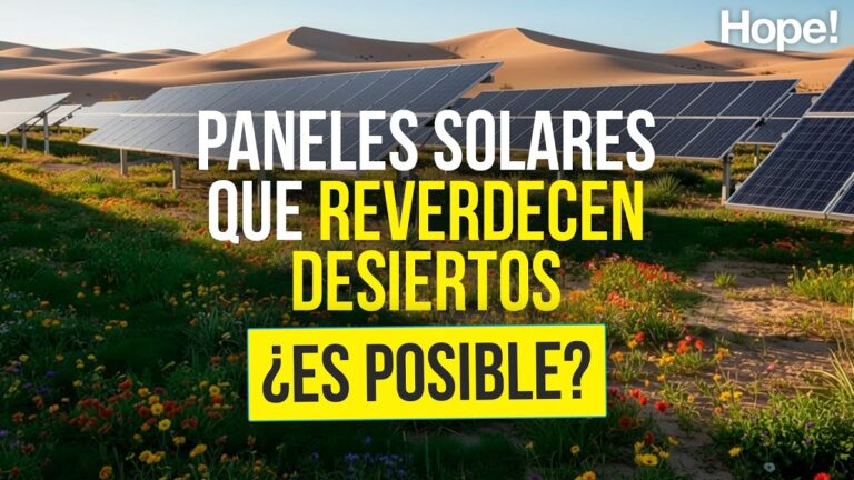 En el mayor campo solar de China reverdece un desierto